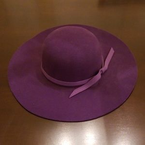Fun purple sun felt hat